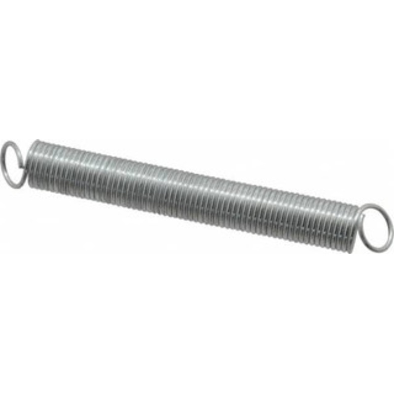 Made in USA 7/16 OD, 7.44 Lb Max Load, 6-11/16 Max Ext Len, 0.047 Wire Diam Extension Spring 1.88 Lb/In Rating 29 – 06979298