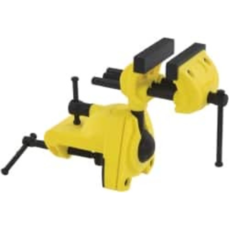 Stanley 2-7/8 Jaw Width, 3 Opening Capacity, 1-1/2 Throat Depth, Cast Aluminum Swivel Bench Vise Clamp-On Base Attachment, 7 Long x 3-1/4 Wide x 9-1/2 High 83-069M – 56229354