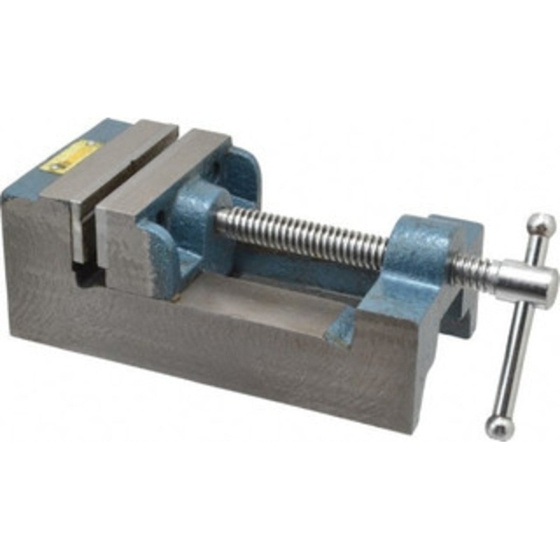 Value Collection 3-5/16 Jaw Opening Capacity x 1-7/64 Throat Depth, Horizontal Drill Press Vise 3-1/2 Wide x 1.1 High Jaw, Stationary Base, Standard Speed, 8-1/2 OAL x 2-3/4 Overall Height, Cast Iron 428-7403 – 09191305