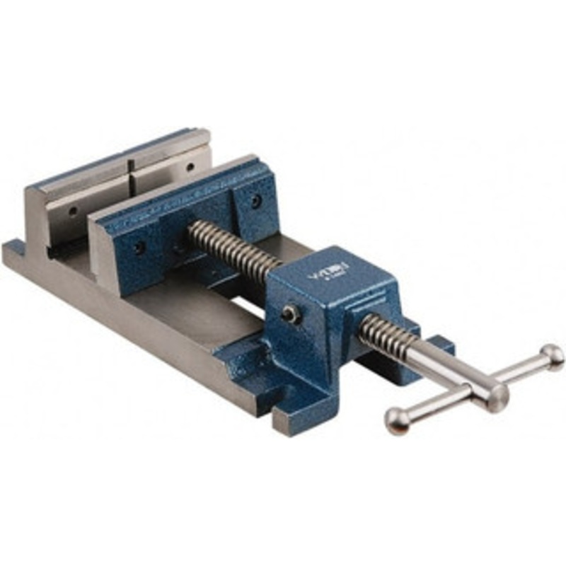 Wilton 4-3/4 Jaw Opening Capacity x 1-1/2 Throat Depth, Horizontal Drill Press Vise 4-1/2 Wide x 1-1/2 High Jaw, Stationary Base, Rapid Action, Steel 63242 – 75114397