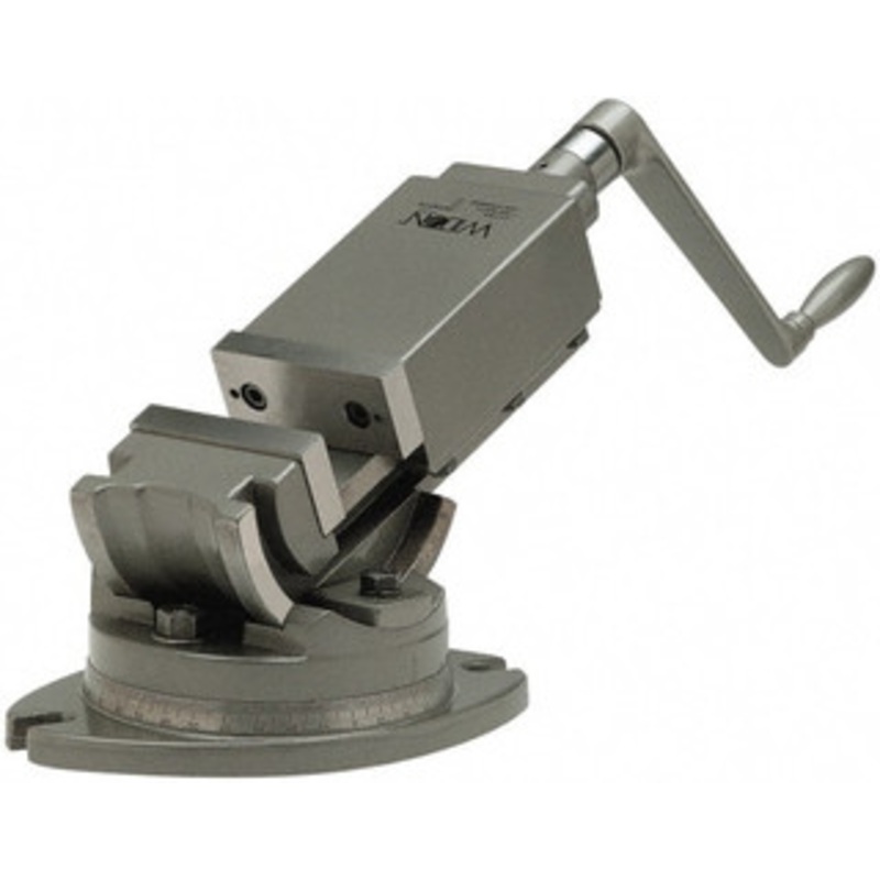 Wilton 5 Jaw Width, 5 Jaw Opening Capacity, 2-Way Angle Swivel Machine Vise Manual Operation, 1 Station, 18-13/64 Long x 9-45/64 High x 2 Deep, Alloy Steel 11706 – 03895166