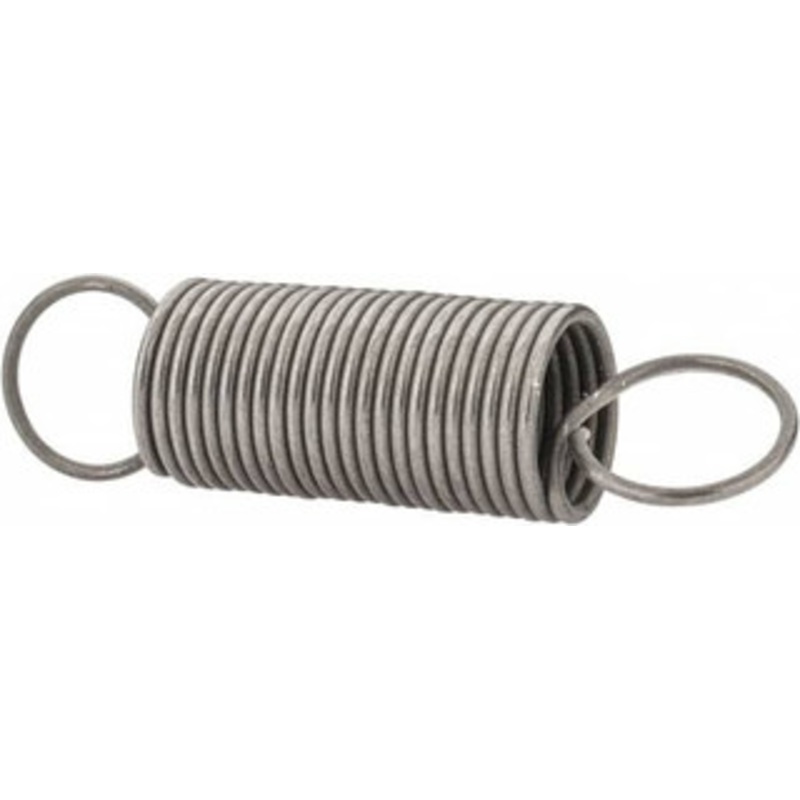 Made in USA 3/8 OD, 4.02 Lb Max Load, 3.61 Max Ext Len, 0.032 Wire Diam Spring 1.66 Lb/In Rating, 0.5 Lb Init Tension, 1-1/2 Free Length E-032-375-1500 – 06814339