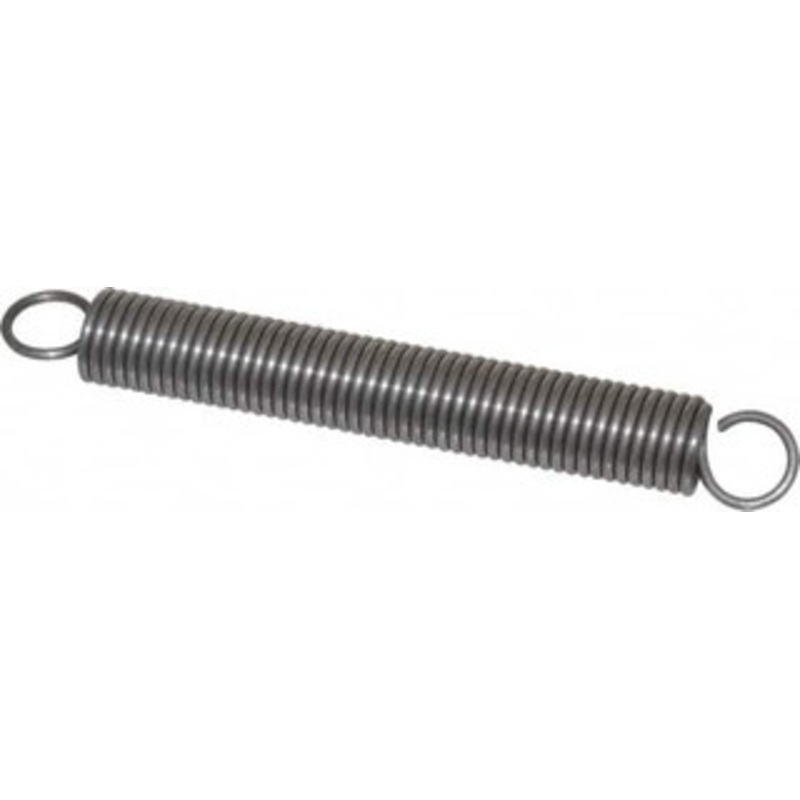 Made in USA 5/8 OD, 33.56 Lb Max Load, 8.35 Max Ext Len, 0.08 Wire Diam Spring 7.92 Lb/In Rating, 7 Lb Init Tension, 5 Free Length E-080-625-5000 – 06814891