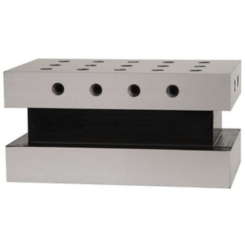 Suburban 3-1/2 Wide x 6 Deep x 3 High Steel Precision-Ground Angle Plate Standard Plate, Machined Holes on Surface, Open End, Single Plate C36 – 09130535