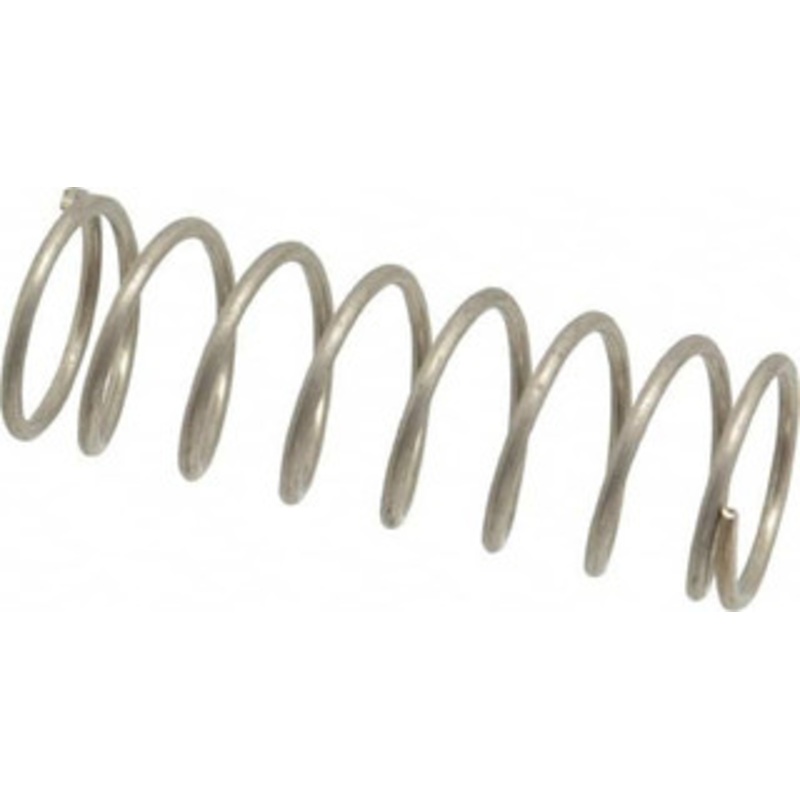 Value Collection 0.85 OD 2-1/2 Free Length Compression Spring 9.65 Lb Spring Rating, 0.072 Wire, 15.88 Lb Max Workload, 0.653 Solid Height, Stainless Steel 03309051 – 03309051