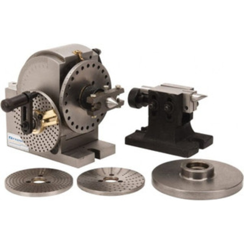 Value Collection Headstock Taper B&S 1, 1-1/2 – 8 Spindle Thread, Semi-Universal Dividing Head 5.046 Centerline Height, 10-3/32 Swing, 9.96 Long x 6.42 Wide x 8.66 High 3502-0001 – 00230177