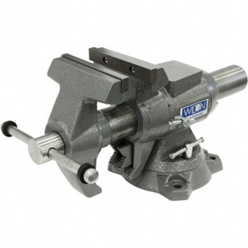 Wilton 5-1/2 Jaw Width x 5 Jaw Opening, 2-3/4 Throat Depth, Bench & Pipe Combination Vise 5/8 to 2-1/4 Pipe Capacity, Bolt Down Swivel Base, Steel 28824 – 90498585