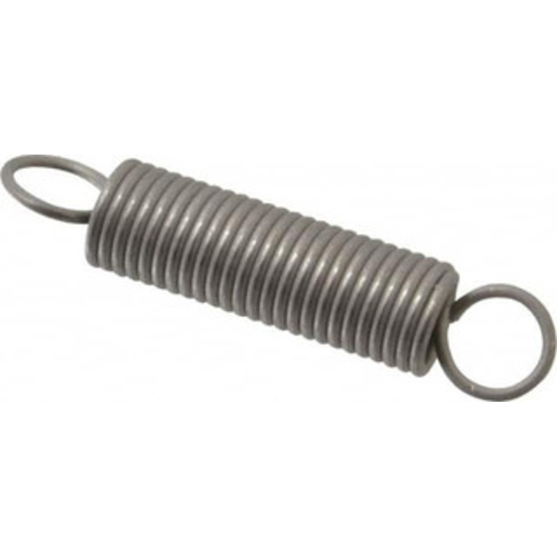 Made in USA 1/2 OD, 16.9 Lb Max Load, 4.08 Max Ext Len, 0.062 Wire Diam Stainless Steel Extension Spring 9.07 Lb/In Rating, 3.9 Lb Init Tension, 2-1/2 Free Length E-062-500-2500S – 04076279