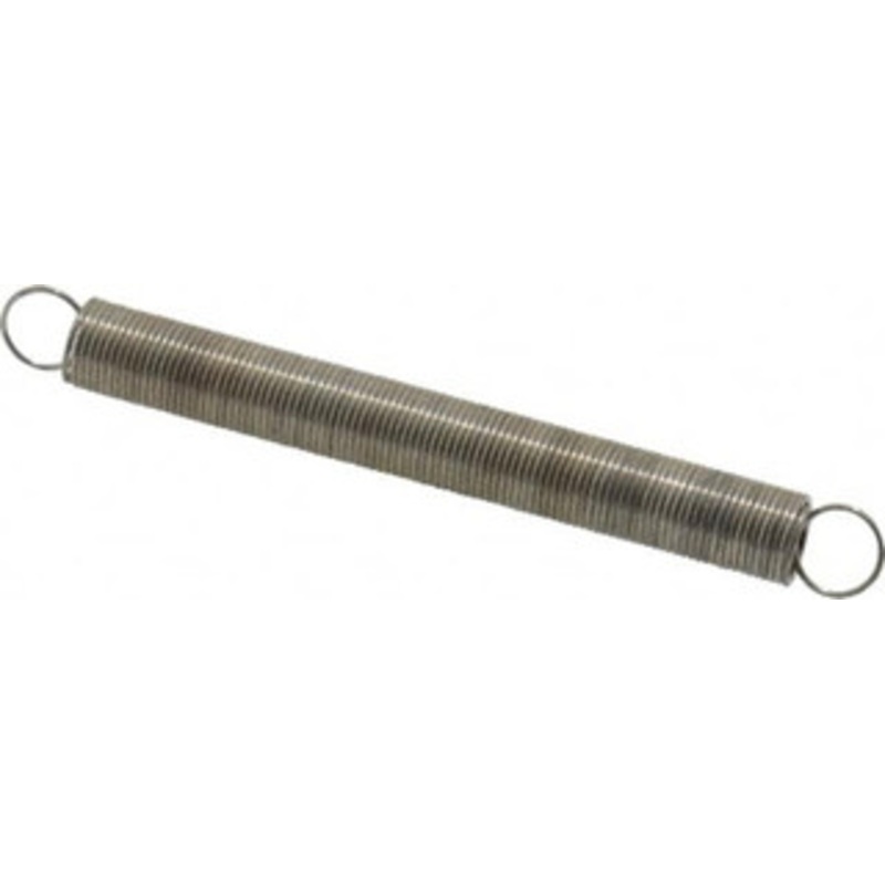 Made in USA 1/4 OD, 1.116 Lb Max Load, 9 Max Ext Len, 0.02 Wire Diam Extension Spring 0.19 Lb/In Rating, 0.1783 Lb Init Tension 10-117 – 05367628