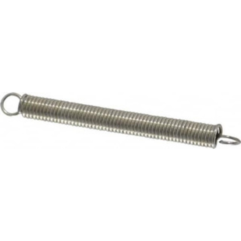 Made in USA 3/16 OD, 4.09 Lb Max Load, 2-3/4 Max Ext Len, 0.029 Wire Diam Extension Spring 3.85 Lb/In Rating 401 – 06981013