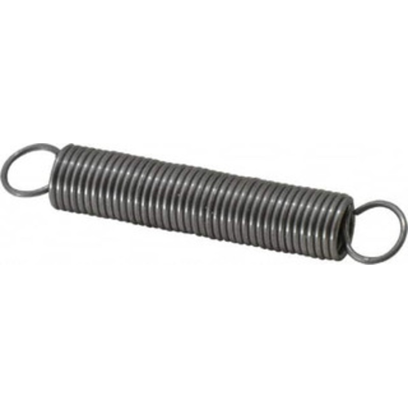 Made in USA 5/16 OD, 6.39 Lb Max Load, 4.03 Max Ext Len, 0.035 Wire Diam Spring 2.65 Lb/In Rating, 1 Lb Init Tension, 2 Free Length E-035-312-2000 – 06814172