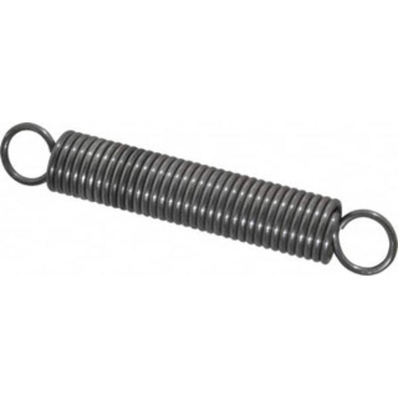 Made in USA 5/8 OD, 33.56 Lb Max Load, 6.43 Max Ext Len, 0.08 Wire Diam Spring 10.89 Lb/In Rating, 7 Lb Init Tension, 4 Free Length E-080-625-4000 – 06814883