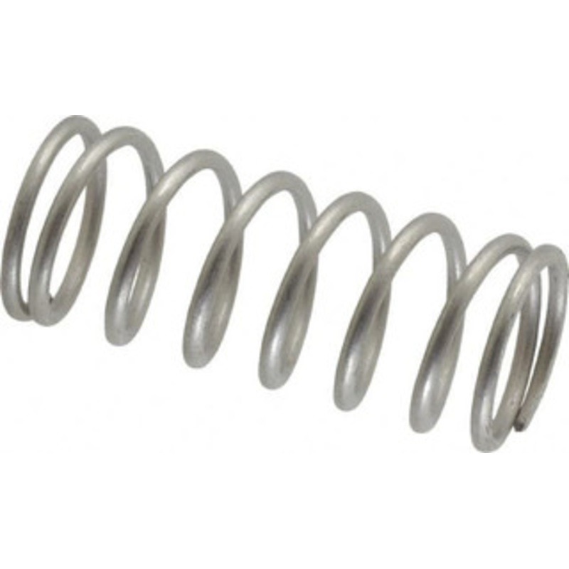 Value Collection 0.85 OD 2 Free Length Compression Spring 17.58 Lb Spring Rating, 0.08 Wire, 21.28 Lb Max Workload, 0.648 Solid Height, Stainless Steel 03309101 – 03309101