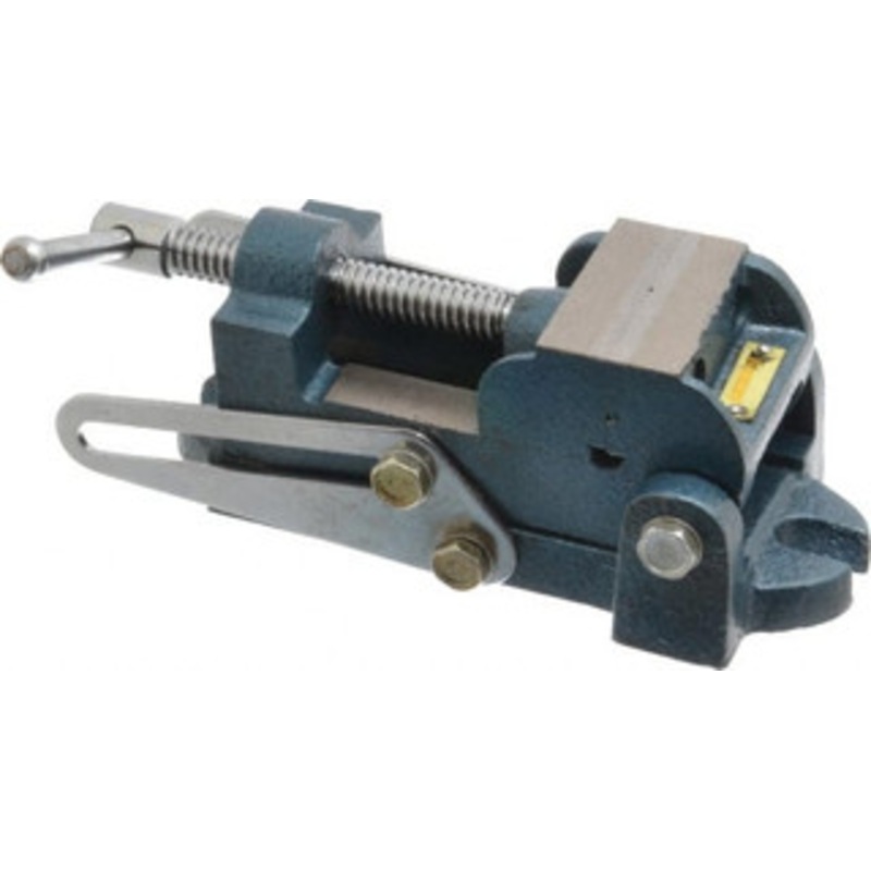 Value Collection 2 Jaw Opening Capacity x 1 Throat Depth, Angle Drill Press Vise 2-1/2 Wide x 1.35 High Jaw, Stationary Base, Standard Speed, 7.59 OAL x 2.87 Overall Height, Cast Iron 428-7101 – 09193012