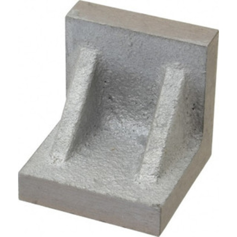 Value Collection 2 Wide x 2 Deep x 2 High Cast Iron Machined Angle Plate Standard Plate, Flat Surface, Double Web, Single Plate 418-4310 – 00140020