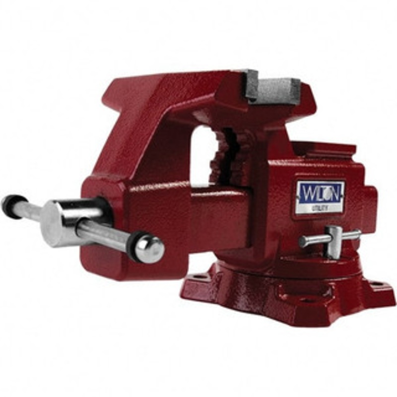 Wilton 5-1/2 Jaw Width x 5 Jaw Opening, 3-1/4 Throat Depth, Bench & Pipe Combination Vise 1/4 to 2 Pipe Capacity, Bolt Down Swivel Base, Steel 28819 – 90498544