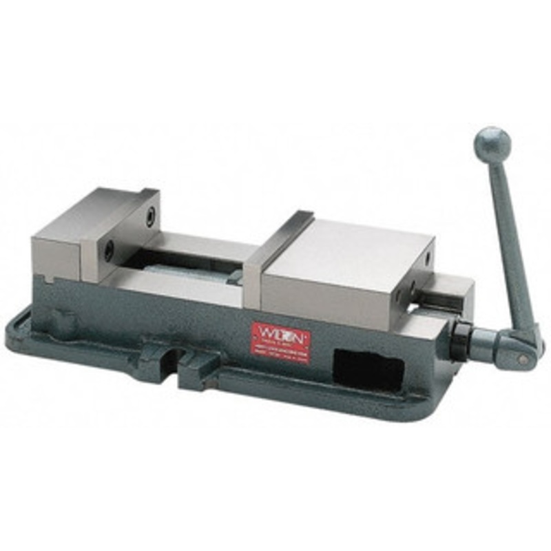 Wilton 5 Jaw Width, 4-1/2 Jaw Opening Capacity, Horizontal Stationary Machine Vise Manual Operation, 1 Station, 16-3/4 Long x 4.7 High x 1-3/4 Deep, 5 Jaw Height, 85,000 psi Max Clamp Force, Ductile Alloy 12390 – 85646255