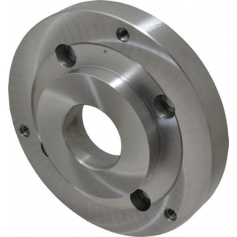 Bison Adapter Back Plate for 8 Diam Self Centering Lathe Chucks A2-6 Mount, 2.165 Through Hole Diam, 4.33mm ID, 7.87 OD, 1.11 Flange Height, Steel 7-874-086 – 08609745