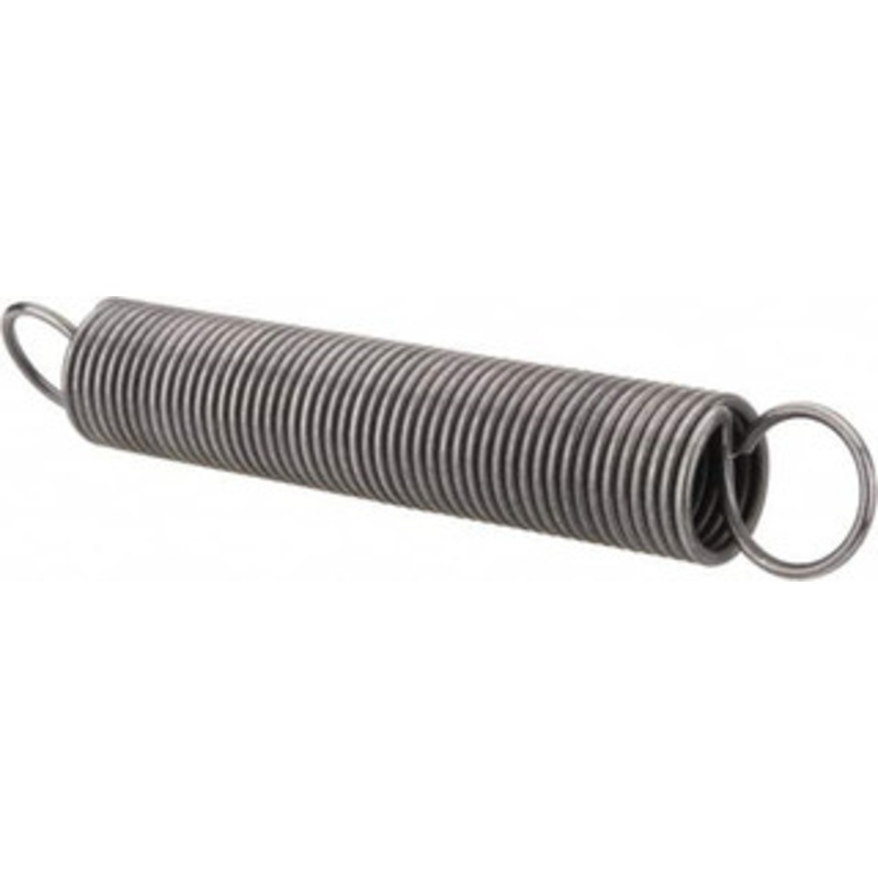 Made in USA 3/4 OD, 20.24 Lb Max Load, 11.52 Max Ext Len, 0.072 Wire Diam Spring 2.6 Lb/In Rating, 3.25 Lb Init Tension, 5 Free Length E-072-750-5000 – 06815021