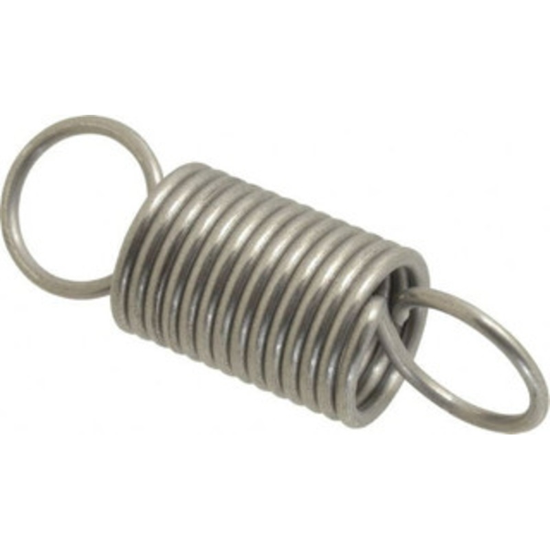 Made in USA 3/4 OD, 23 Lb Max Load, 3.83 Max Ext Len, 0.08 Wire Diam Stainless Steel Extension Spring 14.18 Lb/In Rating, 4.9 Lb Init Tension, 2-1/2 Free Length E-080-750-2500S – 04076543