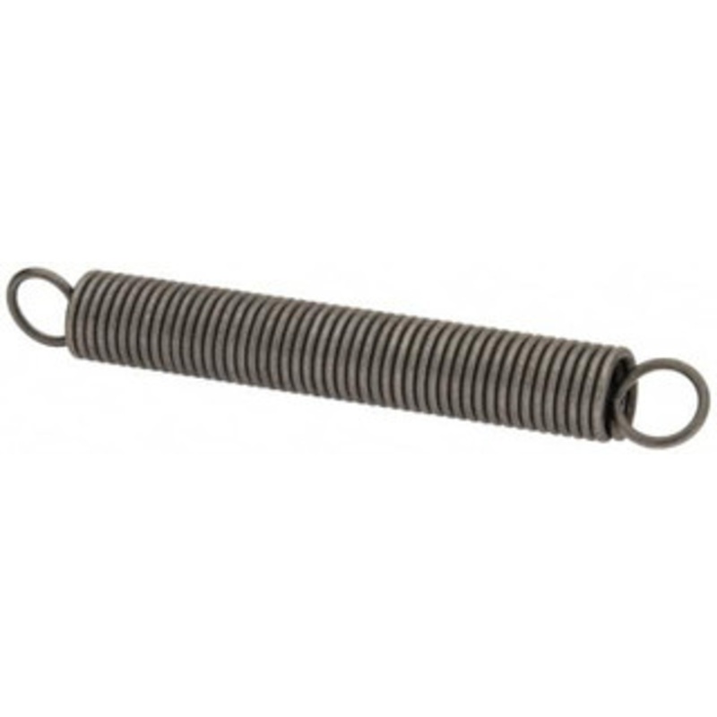 Made in USA 3/8 OD, 12.42 Lb Max Load, 5.39 Max Ext Len, 0.047 Wire Diam Spring 4.24 Lb/In Rating, 2.25 Lb Init Tension, 3 Free Length E-047-375-3000 – 06814503