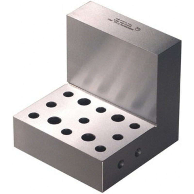 Suburban 4 Wide x 4 Deep x 4 High Steel Precision-Ground Angle Plate Standard Plate, Machined Holes on Surface, Open End, 1-1/4 Thick, Pair of Plates AP-444-M-S1 – 88568555