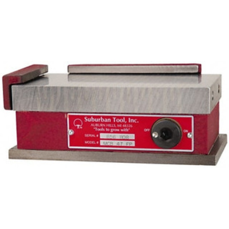 Suburban Fine Pole Rectangular Permanent Magnetic Block Chuck 7-1/2 Long x 4 Wide x 2-5/8 High, Ceramic MCB47FP – 08542177