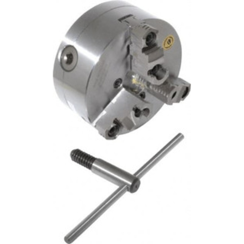 Bison 3 Jaws, 6 Diam, Self Centering Manual Lathe Chuck D1-4 Mount Spindle, Reversible, 4,500 Max RPM, 1.6535 Through Hole Diam, 0.0008 Axial Runout, 0.0012 Radial Runout, Forged Steel 7-823-0634 – 08548265