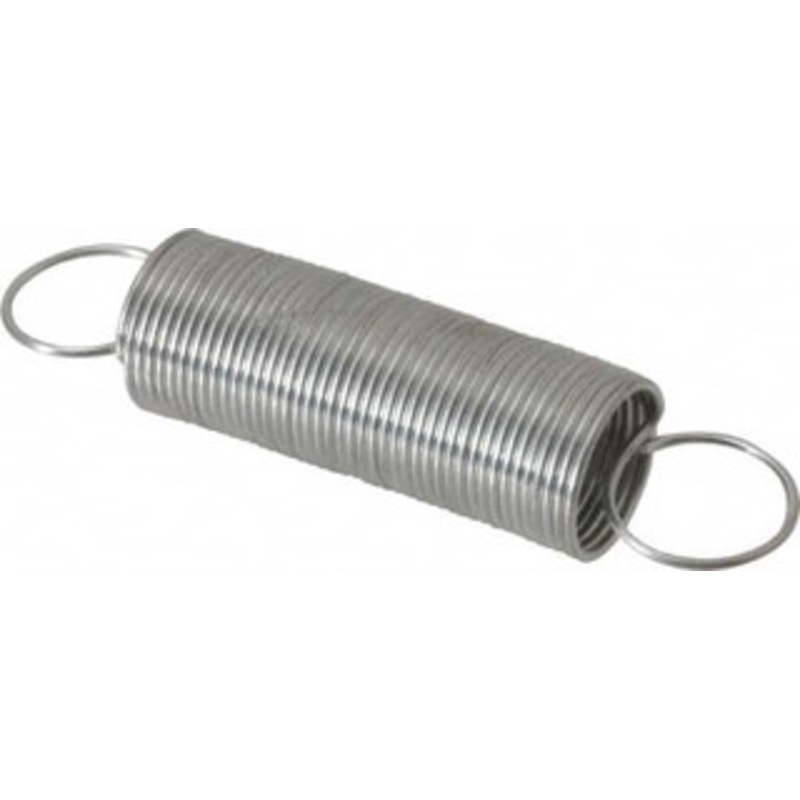 Made in USA 0.312 OD, 0.873 Lb Max Load, 7.7 Max Ext Len, 0.02 Wire Diam Extension Spring 0.216 Lb/In Rating, 0.0998 Lb Init Tension 10-025 – 05367586