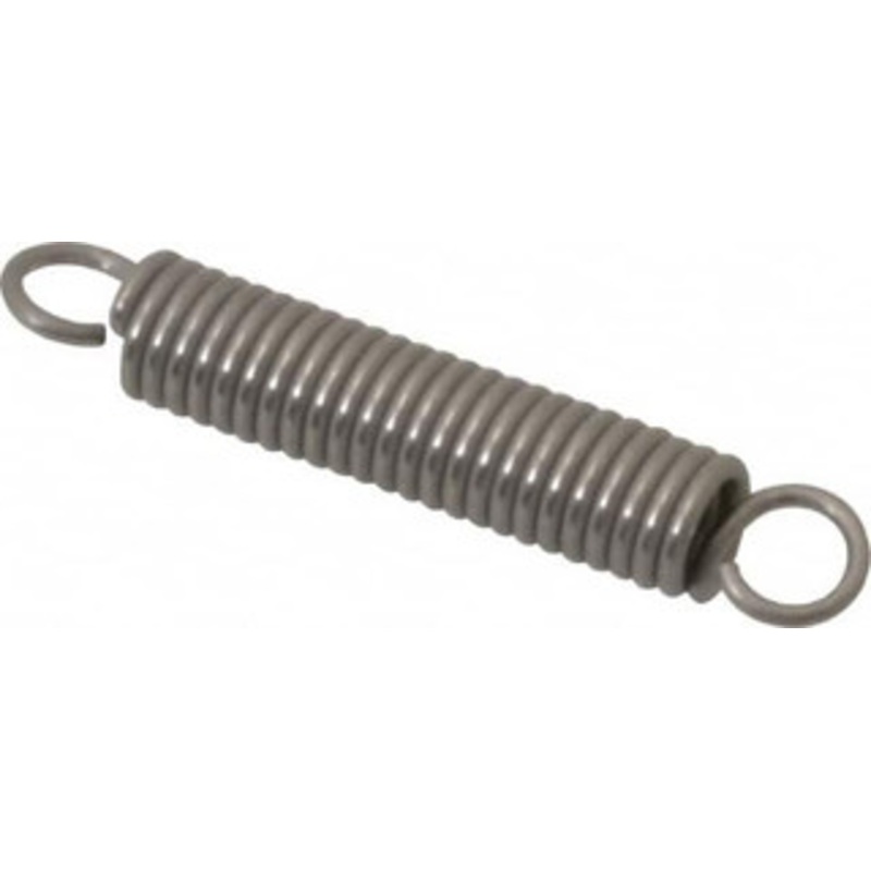 Made in USA 1/4 OD, 10.27 Lb Max Load, 1.62 Max Ext Len, 0.041 Wire Diam Stainless Steel Extension Spring 15.84 Lb/In Rating, 2.8 Lb Init Tension, 1-1/2 Free Length E-041-250-1500S – 04075875