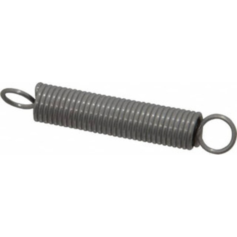 Made in USA 1/4 OD, 5.21 Lb Max Load, 5.57 Max Ext Len, 0.032 Wire Diam Stainless Steel Extension Spring 5.4 Lb/In Rating, 1.17 Lb Init Tension, 1-1/2 Free Length E-032-250-1500S – 04075834