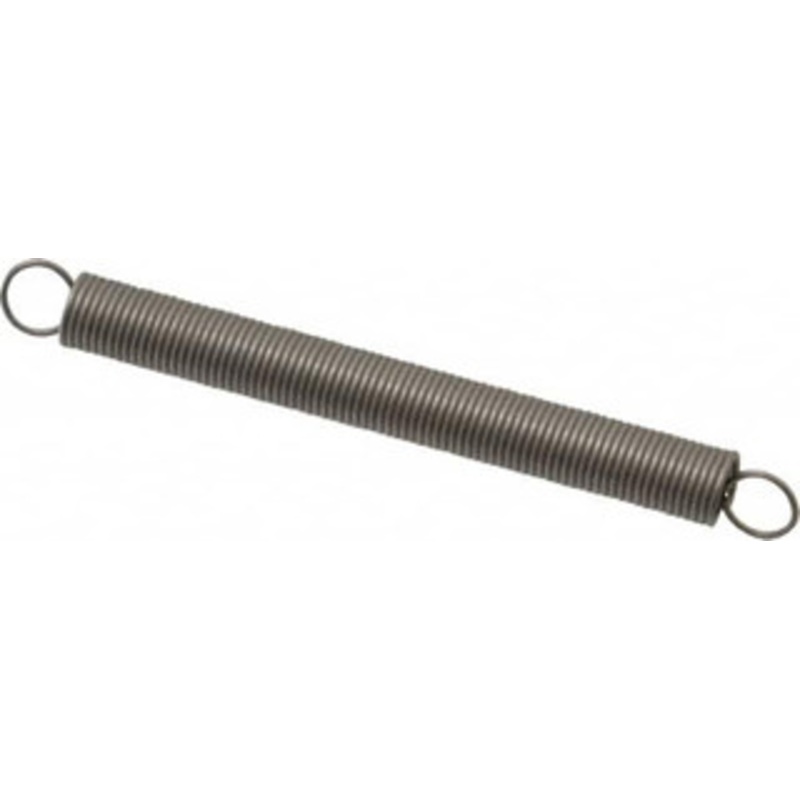 Made in USA 3/16 OD, 1.8 Lb Max Load, 5.07 Max Ext Len, 0.02 Wire Diam Stainless Steel Extension Spring 0.51 Lb/In Rating, 0.27 Lb Init Tension, 2 Free Length E-020-187-2000S – 04075610