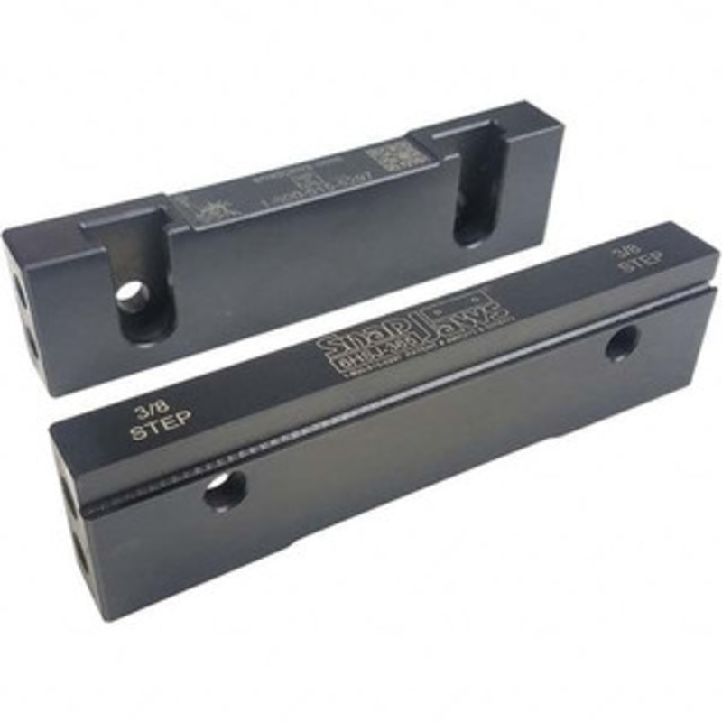 SnapJaws 6 Wide x 1.53 High x 0.73 Thick, Step Vise Jaw Hard, Steel, Fixed Jaw, Compatible with 6 Vises 6HSJ-365 – 03722170