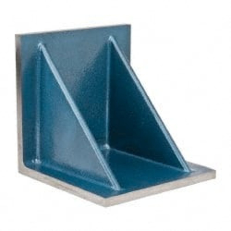 Value Collection 12 Wide x 12 Deep x 12 High Cast Iron Machined Angle Plate Standard Plate, Flat Surface, Double Web, Single Plate 418-4345 – 00140129