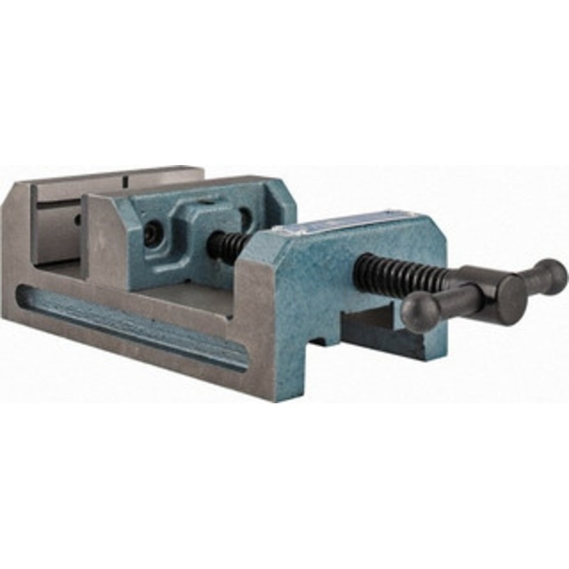 Wilton 4 Jaw Opening Capacity x 1-1/2 Throat Depth, Horizontal Drill Press Vise 4 Wide x 1-1/2 High Jaw, Stationary Base, Standard Speed, 7-5/16 OAL x 2-3/4 Overall Height, Cast Iron 11674 – 63496004