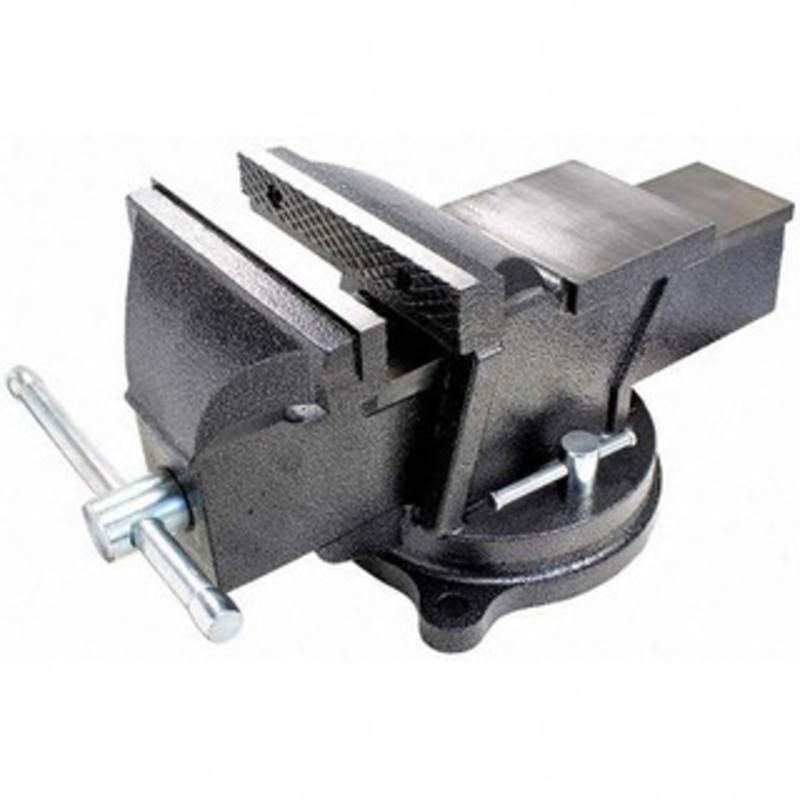 Bessey 6 Jaw Width x 6 Jaw Opening Capacity x 2-3/8 Throat Depth, Ductile Iron Swivel Bench Vise Double Lockdown Base Attachment, 7.8 Overall Width x 7.8 Overall Height, Has Anvil BV-HD60 – 42567677