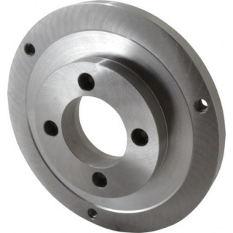Bison Adapter Back Plate for 10 Diam Self Centering Lathe Chucks A2-5 Mount, 2.922 Through Hole Diam, 5.708mm ID, 9.84 OD, 3/4 Flange Height, Steel 7-874-105 – 08609778