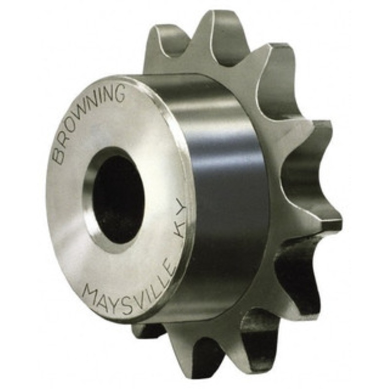 Browning 1/2 Chain Pitch, Chain Size 40, 10 Tooth Min Plain Bore Sprocket 1/2 Bore Diam, 1.618 Pitch Diam, 1.84 OD 40B10 – 74395500