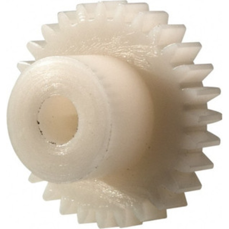 Made in USA 32 Pitch, 7/8 Pitch Diam, 15/16 OD, 28 Tooth Spur Gear 3/16 Face Width, 3/16 Bore Diam, 1/2 Hub Diam, 20 Pressure Angle, Acetal 3228 – 03125390