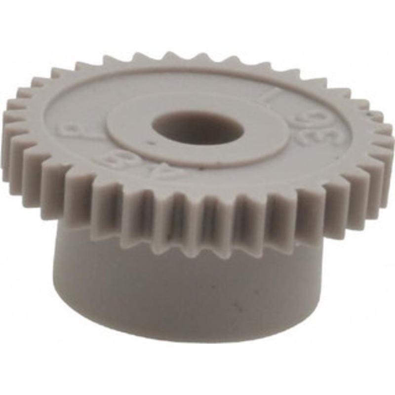 Made in USA 48 Pitch, 3/4 Pitch Diam, 0.792 OD, 36 Tooth Spur Gear 1/8 Face Width, 3/16 Bore Diam, 35/64 Hub Diam, 20 Pressure Angle, Acetal 4836 – 03303005