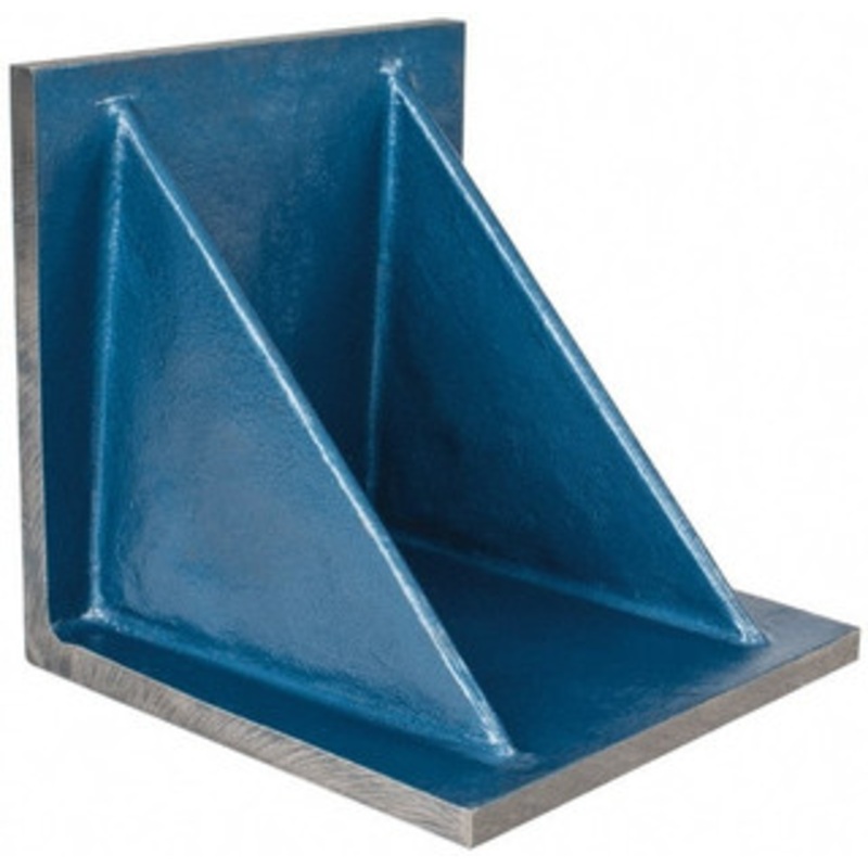 Value Collection 10 Wide x 10 Deep x 10 High Cast Iron Precision-Ground Angle Plate Standard Plate, Flat Surface, Double Web, Single Plate 418-4440 – 00141101