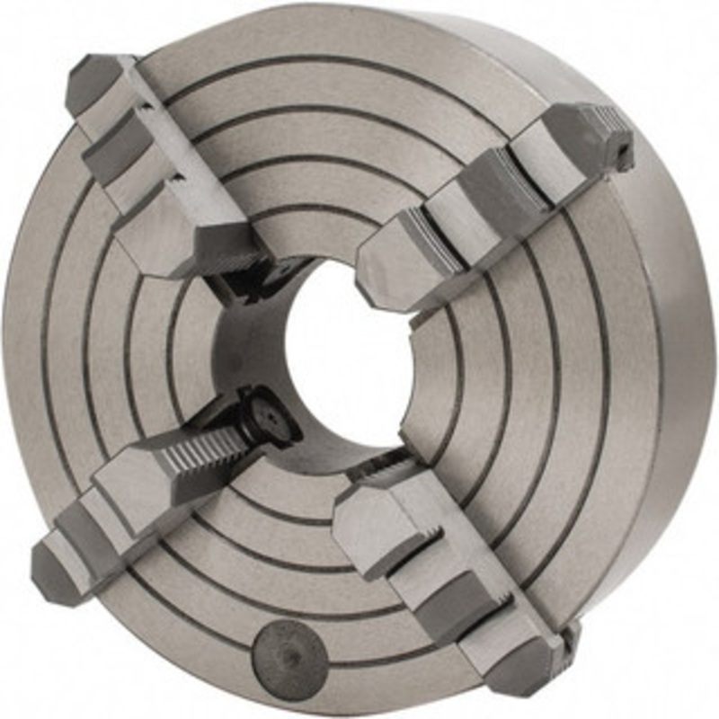 Value Collection 4 Jaws, 10 Diam, Independent Manual Lathe Chuck D1-6 Mount Spindle, Reversible, 2.953 Through Hole Diam, Cast Iron 429-4106 – 08560559