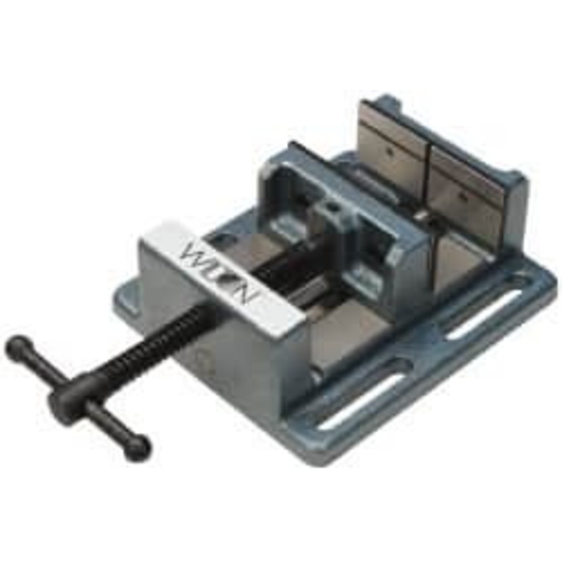 Wilton 8 Jaw Opening Capacity x 2 Throat Depth, Horizontal Drill Press Vise 8 Wide x 2 High Jaw, Stationary Base, Standard Speed, 11 OAL x 3.56 Overall Height, Cast Iron 11748 – 63496111