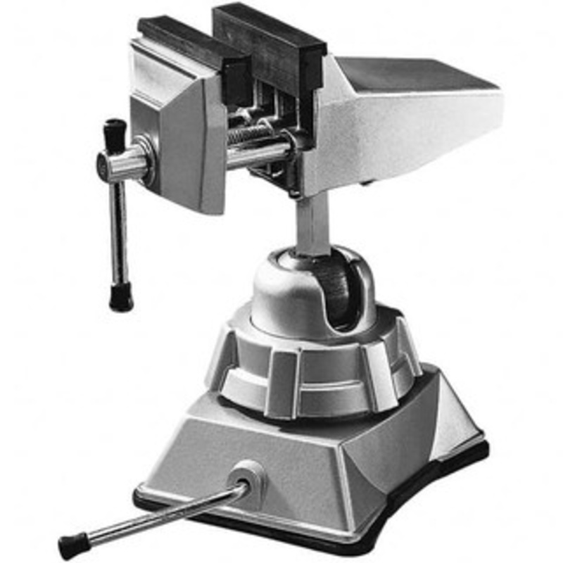Bessey 2-3/4 Jaw Width x 2-3/4 Jaw Opening Capacity x 1-1/2 Throat Depth, Metal Stationary Bench Vise Vacuum Base Attachment, 7 OAL x 7-5/8 Overall Width x 7-5/8 Overall Height, BV-VB – 81488215