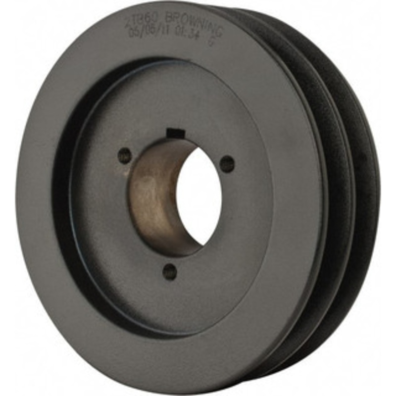 Browning 2TB60 2 Groove, 1/2 to 1-3/4 Bore Diam, 6.35 Outside Diam, QD Bushed V Belt Sheave 5.6 A Diam Belt Pitch 2TB60 – 00755702