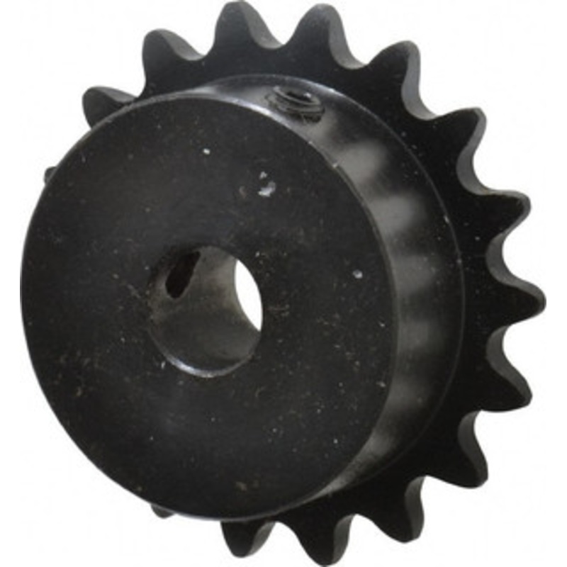 Browning 3/8 Chain Pitch, Chain Size 35, 18 Tooth Finished Bore Sprocket 1/2 Bore Diam, 2.159 Pitch Diam, 2.35 OD H3518X1/2 – 78340809