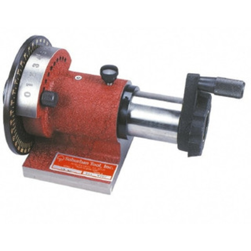 Suburban 5C Compatible, 36 Increment, Horizontal Spin Collet Indexer 2-3/4 High Center, 1-1/8 Max Collet Capacity, 4-3/8 Wide x 9-11/16 Deep Base, 5-1/4 Overall Height, Manual Operation SM5C – 09672056