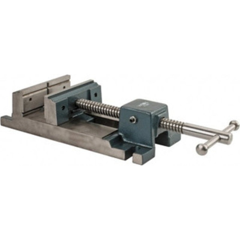 Wilton 6-3/4 Jaw Opening Capacity x 2-1/8 Throat Depth, Horizontal Drill Press Vise 6 Wide x 2-1/8 High Jaw, Stationary Base, Rapid Action, 17.1 OAL x 4.3 Overall Height, Cast Iron 63243 – 67633016