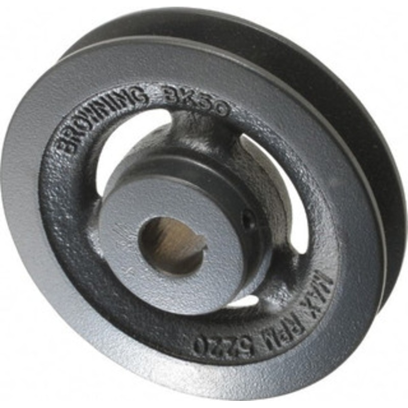Browning 3/4 Bore Diam, 5 OD, Finished Bore Single Groove Sheave 7/8 Wide, Cast Iron BK50X3/4 – 00756445