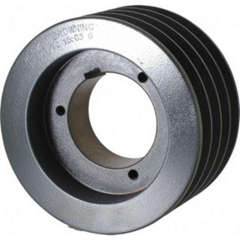 Browning 4B5V56 4 Groove, 5/8 to 2-1/4 Bore Diam, 5.88 Outside Diam, QD Bushed V Belt Sheave 5.7 5V Diam Belt Pitch 4B5V56 – 84432210